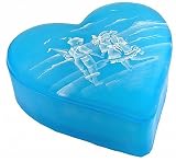 Fenton Art Glass - Mary Gregory ''Day at the Beach'' 6 1/2'' Heart Box