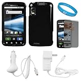 Black Durable Two Piece Protective Rubberized Crystal Hard Case Cover for A ....