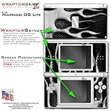 Metal Flames Chrome WraptorSkinz Skin kit fits Nintendo DS Lite (DS LITE NOT INCLUDED)
