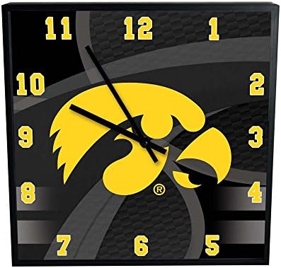 Iowa Carbon Fiber Square Clock