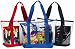 Clear ZIPPER tote with color trim and bottom