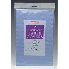 Disposable Tablecovers (pack of 2, Caroline brand) - Pale Blue