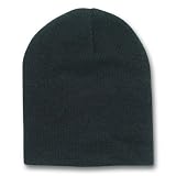 Solid Beanie Scully Cap - 25 Colors Available, Black