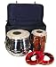 CasaPercussion Tabla Set, Professional Quality, Rod Tunable, with Case