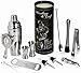 Mixology Bartender Kit: 14-Piece Bar tool Set For an Awesome Drink Mixing Experience - Cocktail Shaker Set w/Top Bar Tools - Perfect Home Bartending Kit - Exclusive Cocktail picks and Recipes Bonus