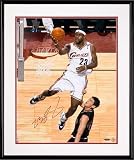 Upper Deck LeBron James Autographed 'Lay-In' Photo - Framed
