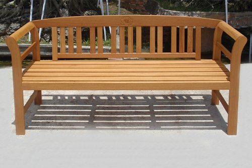 Banc de jardin terrasse en bois dur Tropical 162x82x50cm Meuble extérieur