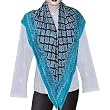 Silk Scarfs for Women Square Handpainted 44 x 44 inches (sqsrf130)
