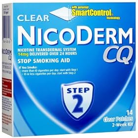 Nicoderm Stop Smoking Clear Nicotine Patch, Step 2-14 ct. (Quantity of 1)