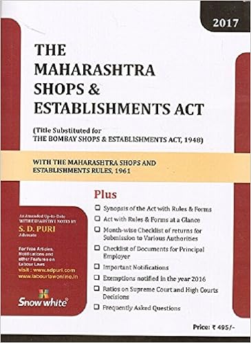 Maharashtra Shops and Establishment Act 1948