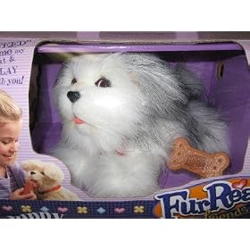 FurReal Friends Puppy White & Grey w/bone Fur Real
