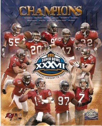 Tampa Bay Buccaneers Super Bowl 37 Champs 8x10