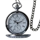 Taschenuhr London . Hochglanz poliert mit Ornamenten und hochwertigem ETA Laufwerk. Inkl. Gürtelclip Damen