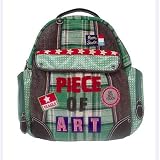 Room Seven Piece Of Art Boy Backpack. Green.