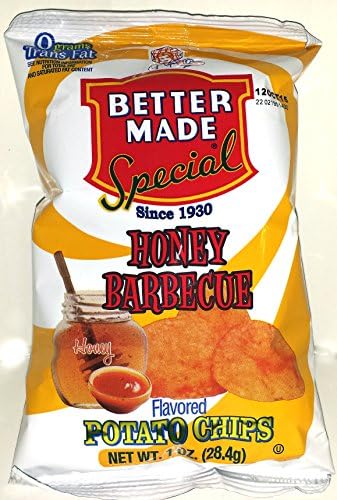 Better Made Honey Barbecue Potato Chips 1 oz