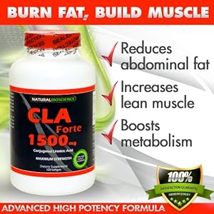 CLA Forte - #1 Natural Fat Burner - Maximum Strength - 1500mg, 120 Softgels - Made with 100% Pure Safflower Oil
