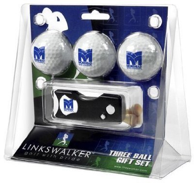 Morehead State Eagles 3 Golf Ball Gift Pack W/ Spring Action Tool - Ncaa College Athletics