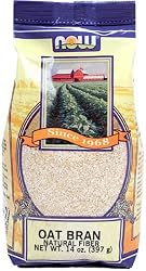 NOW Foods Oat Bran, Pure, 14 Ounce Bags (Pack of 12)