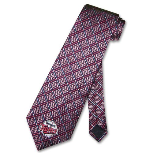 MINNESOTA TWINS SILK NeckTie MLB Baseball Men's WOVEN Neck Tie