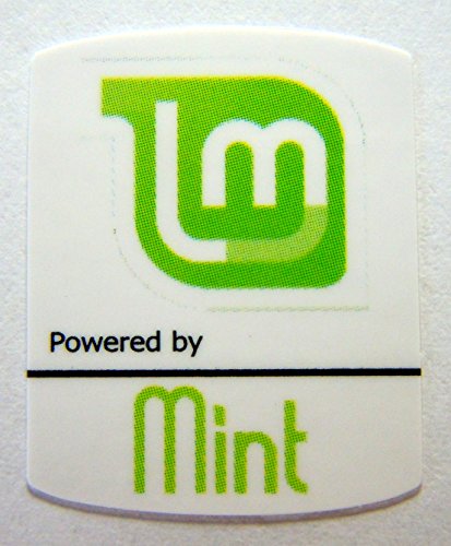Powered by Mint Linux Sticker 19mm x 24mm [480]