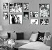 13pc Table/Wall Glass Black Photo/Picture Frame Set
