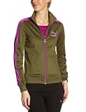 PUMA Damen Jacke Heroes T7 Track, olive night-hyacinth violet, L, 557874 43