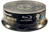 Panasonic 50GB Rewritable BD-RE Printable Blu-ray Discs (25 Pack)