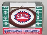 OLE MISS MISSISSIPPI REBELS Mini-Replica NCAA Football CHRISTMAS ORNAMENT (Star Design)