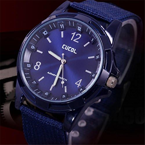 SunShine Day Cucol Brand Military Wristwatches Men Reloj Hombre Fashion Army Sport Watches Nylon Strap Male Military Clock Relogio