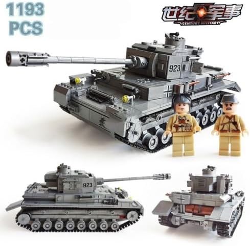 Kazi Building Block Century Military Panzerkampfwagen ⅳ Tank Heer #82010 1193pcs