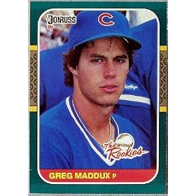 greg maddux rookie card donruss 1987