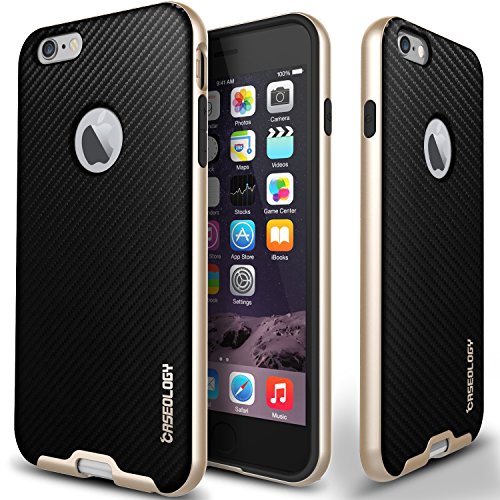 iPhone 6 Plus case, Caseology® [Envoy Series] [Carbon Fiber Black] Premium Leather Bumper Cover [Leather Textured] Apple iPhone 6 Plus case