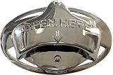 Open Here Metal Bottle Opener Belt Buckle