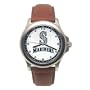 Seattle Mariners Mens MLB "Rookie" Watch (Leather Band)