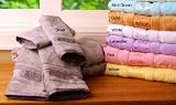 6 Pcs Jacquard Velour Egyptian Cotton Towel Set Pink