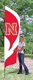 Nebraska Cornhuskers Tall Team Flags