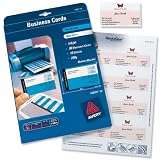 Avery Quick and Clean Business Cards Inkjet 260gsm 8 per Sheet Matt Coated Ref C32015-25 [200 Cards]