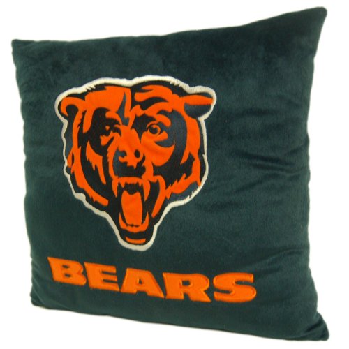 NFL Chicago Bears 16-Inch Polyester Felt Plush Pillow