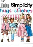 Simplicity 7401 Sewing Pattern Girls Poodle Skirt Top Jacket Vest Size 3 - 8