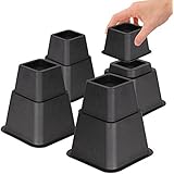 DuraCasa Adjustable Bed Risers or Furniture Riser in Heights of 8, 5 or 3 Inches Heavy Duty Set of 4
