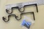 A&F Rod Decor - Heavy Duty Double Curtain Rod Brackets - Black