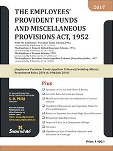 Employees Provident Funds & Miscellaneous Provisions Act 1952