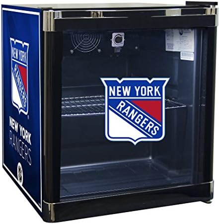 NHL New York Rangers Refrigerated Beverage Cooler, 1.8 cu. ft., Black Graphic