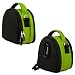 GREEN GRAY Mini Slim Compact Protective Travel Digital Camera Carrying Case with Accessory Compartment For Panasonic Lumix DMC-SZ7 / DMC-TS10 / DMC-TS20 / DMC-TS3 / DMC-TS4 / DMC-ZS10 / DMC-ZS15 / DMC-ZS20 / DMC-ZS8 / FH4 / FH6 / FH8 / SZ1 / TS4 / ZS15 / ZS20 / Point And Shoot Digital Camera