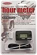 Hardline Products HR-8068 Re-Settable Black Hour Meter for Outboards