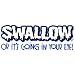 Men's Tall Hooded Sweatshirt (Hoody) : Swallow Or Its Going In Your Eye - Funny Crude
