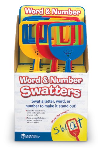 Learning Resources Word And Number Swatters Display
