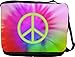 Green Peace Logo on Color Messenger Bag - Book Bag - School Bag - Reporter Bag ***with matching Neoprene Pencil Case*** -School Bag - Reporter Bag - Unisex - Ideal Gift for all occassions!