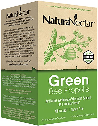 NaturaNectar Green Bee Propolis - 60 Capsules