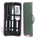  : Picnic at Ascot B04G Grill Tool set -3pc Green & Stainless Steel